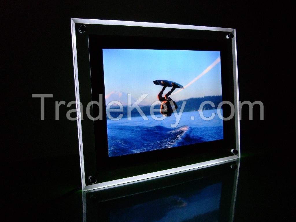 Clear Acrylic LED Light Box Single Side