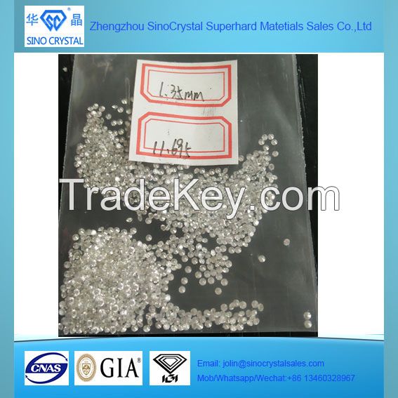 Manufacturer 1.0-4.5mm HPHT CVD synthetic diamond raw diamonds rough diamonds