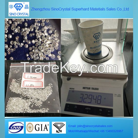 Manufacturer 1.0-4.5mm HPHT CVD synthetic diamond raw diamonds rough diamonds