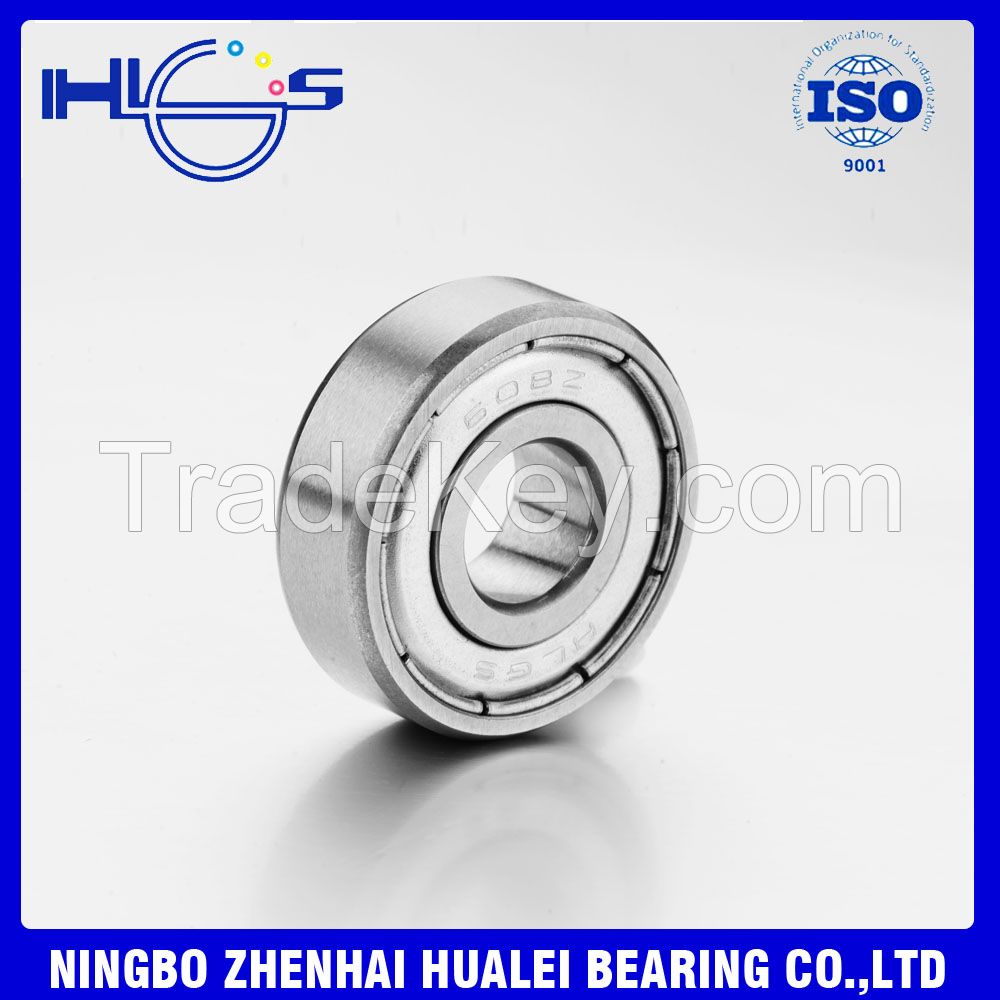 high quality deep groove ball bearing 608 ZZ RS OPEN