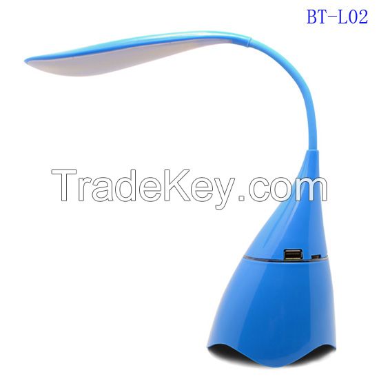High quality cheap sd card portable led light lamp  bluetooth speaker for Christmas present