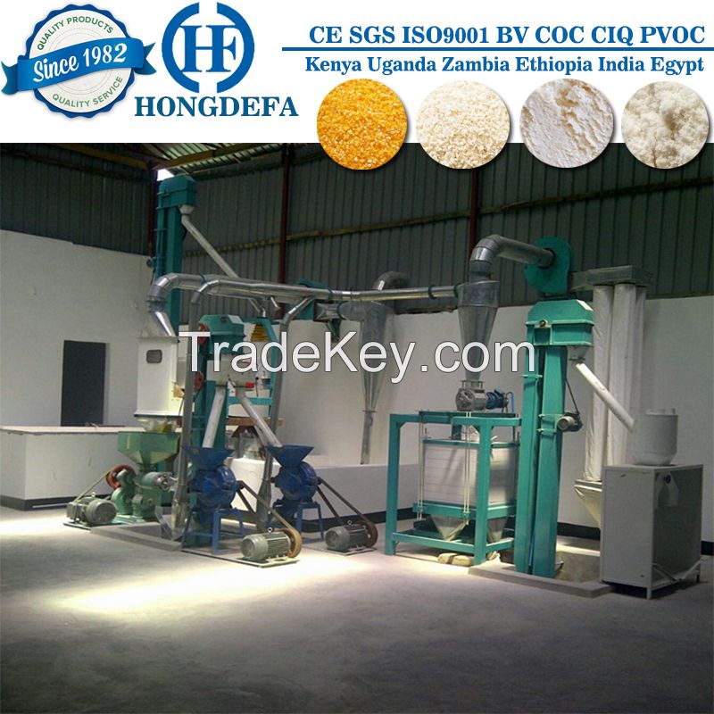 small capacity maize meal mill line