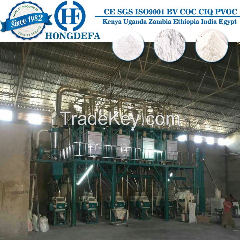 50ton per day wheat flour milling machine for mill super white flour