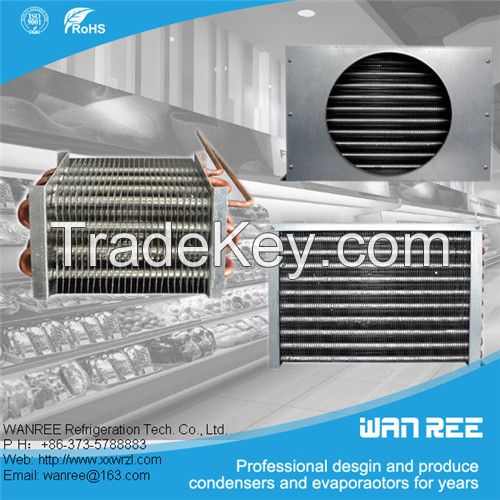 low price copper tube juice machine fin evaporator