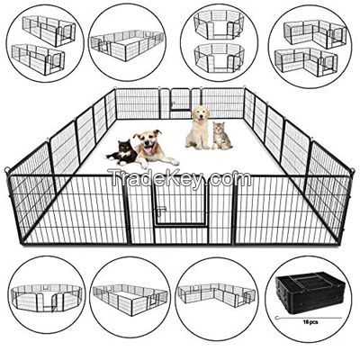 60 cm Heavy Duty Pet Dog Puppy Cat Rabbit Exercise Playpen Fence