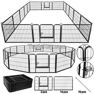 60 cm Heavy Duty Pet Dog Puppy Cat Rabbit Exercise Playpen Fence