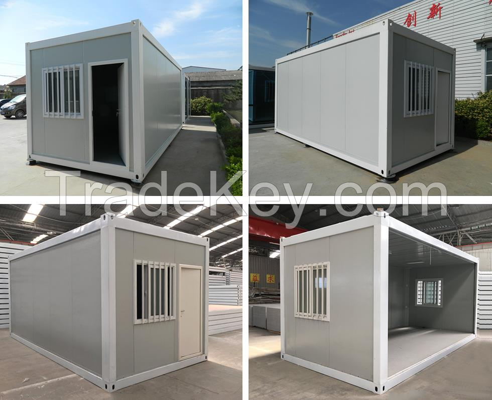 luxury pre fabricated living container home cheap portable prefab flat pack house 20 40 ft for temporary