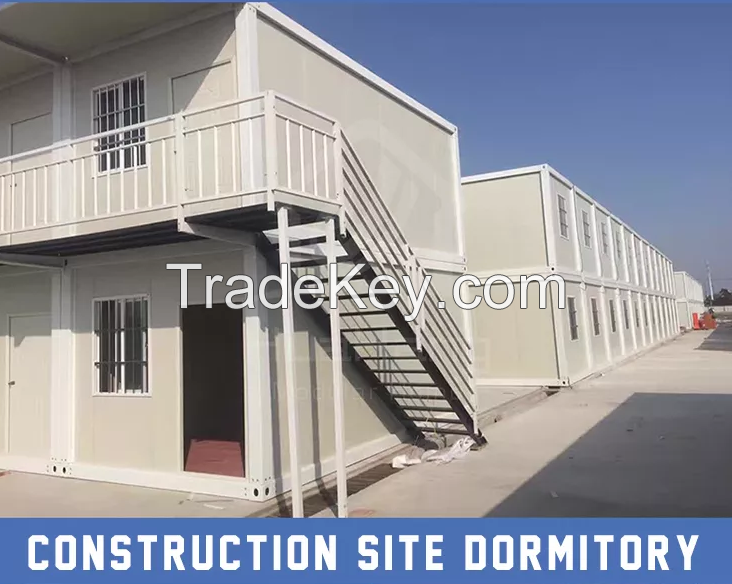 Best-selling steel fast assemble prefab house container on construction site detachable container house price 