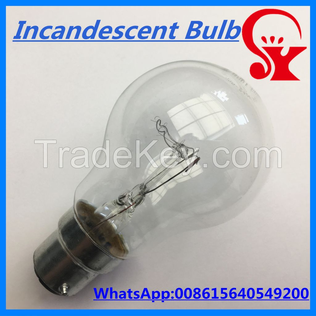 110v 220v 40w 60w 75w 100w 150w 200w Clear Incandescent Bulb E27 B22 General Lighting Bulbs