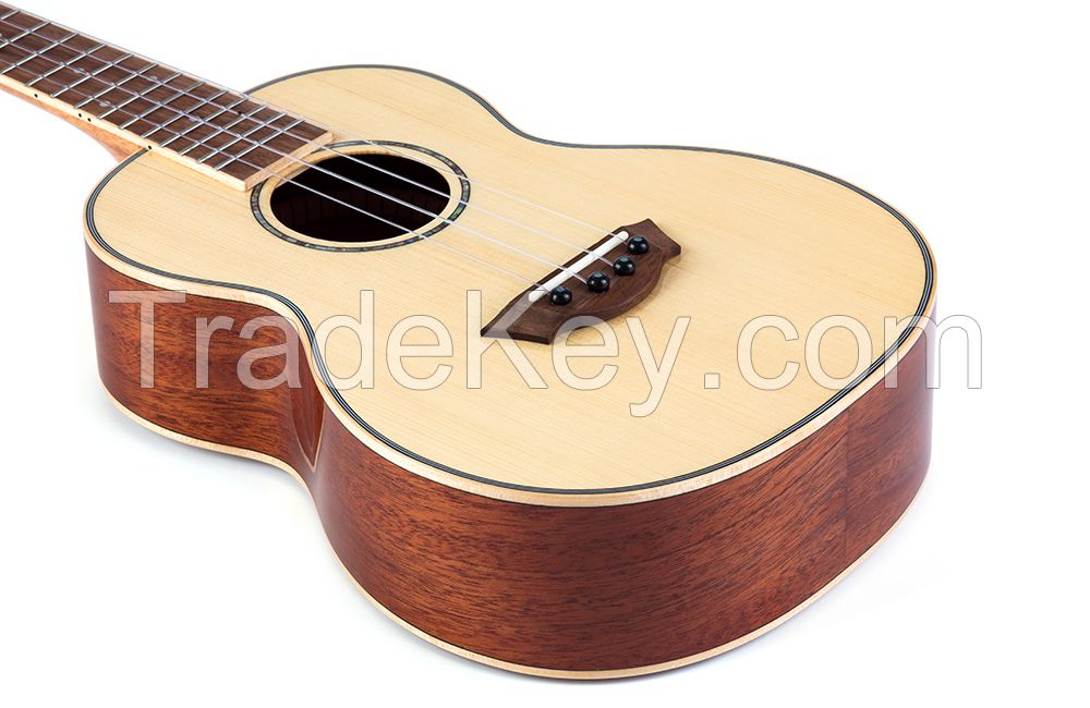 Premium Top Solid Spruce Ukulele with Gig-Bag