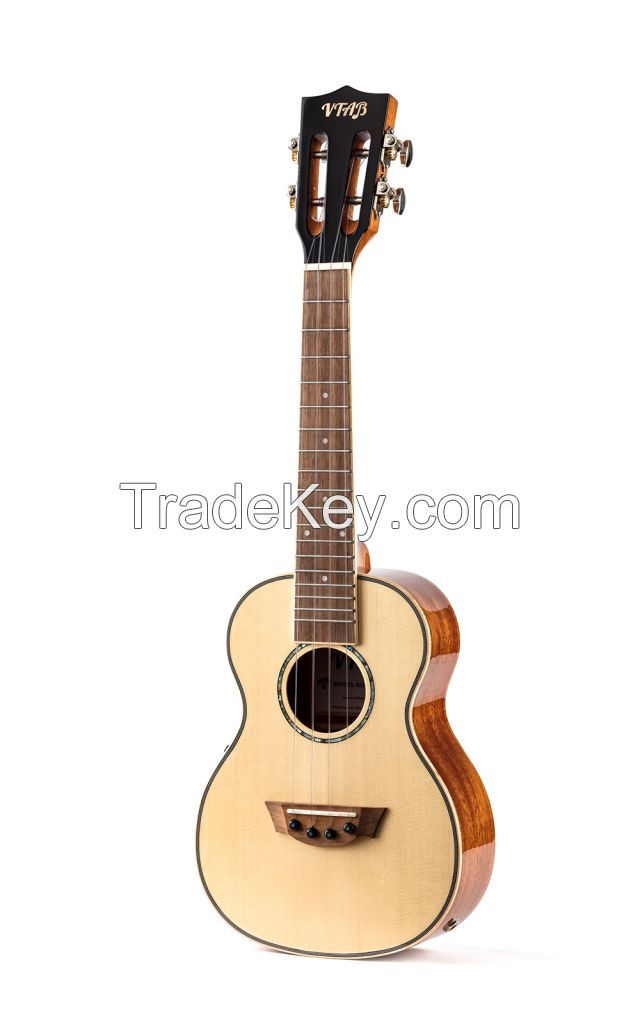 Premium Top Solid Spruce Ukulele with Gig-Bag