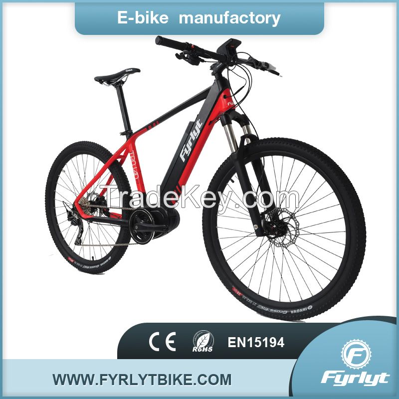 27.5 inch 250W/350W mid drive motor electric mountain bike MTB