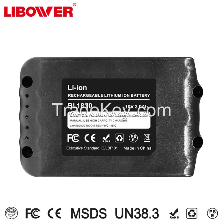 4.0AH 18V Replacement power tool battery BL1830 BL1840 BL1850 BL1860LXT400 for makita 18V lithium ion batteries 4.0AH- 6.0Ah