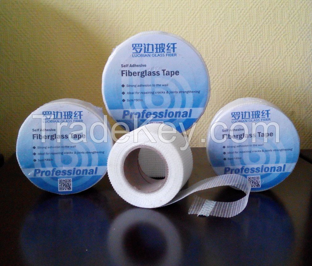 65g self-adhesive fiberglass mesh tape for joints strengthening and drywall cracks repairing