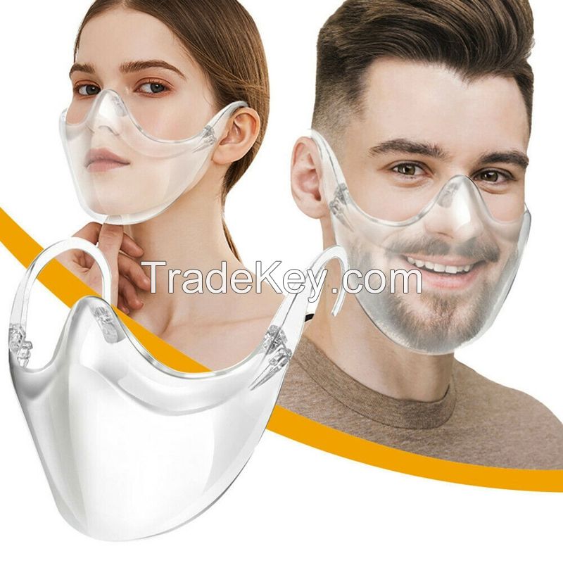 Durable Face Protection For Adult Mouth Shield Combine Plastic Reusab