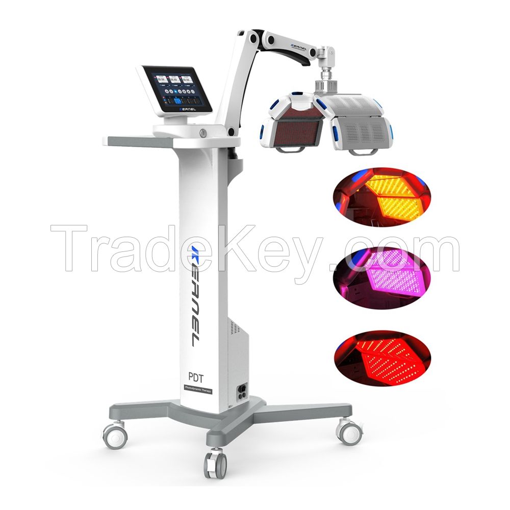 Kernel KN-7000D Tri color LED light therapy acne skin rejuvenation tightening anti-aging facial spa beauty photodynamic therapy machine