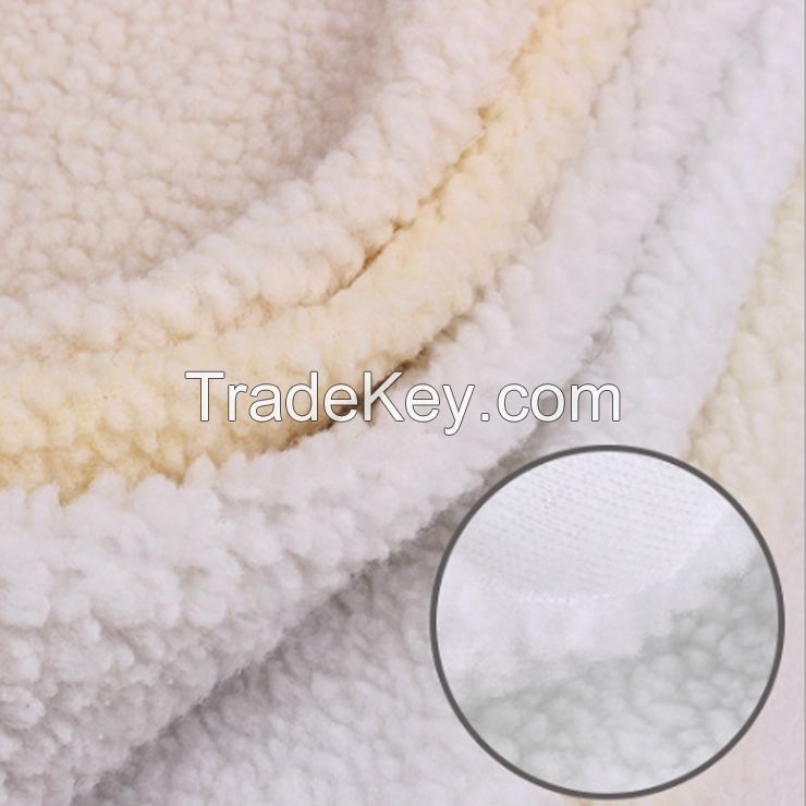 China manufacturer kids fleece fabric custom 100% polyester knitted sherpa fleece fabric