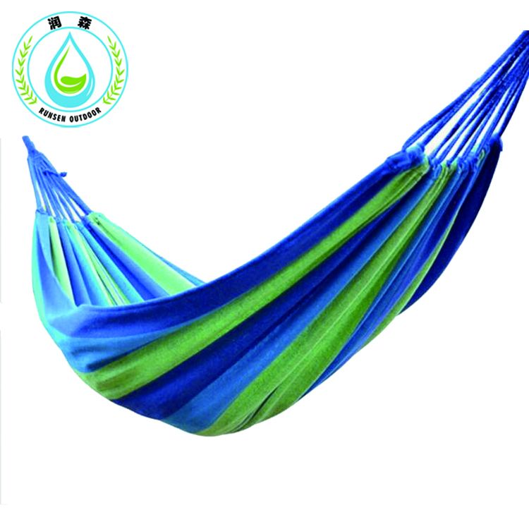  RUNSEN Stripe Hang Bed Canvas Hammock