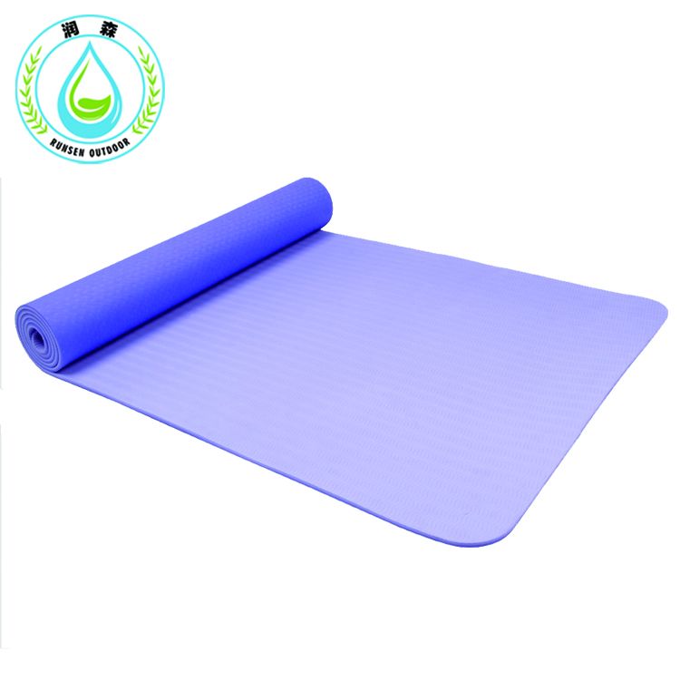 RUNSEN TPE Non-slip Yoga Mats For Fitness  Mat  Gym Exercise Sport Mats Pads with Yoga mat