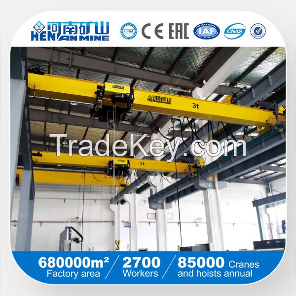 High technique electric frequency inverter speed single girder bridge traveling crane