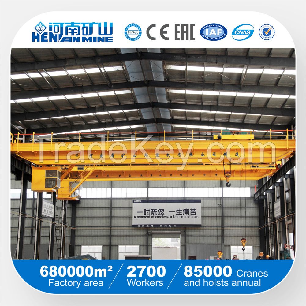 High Technique Electric Cabin control Double Girder Overhead Traveling Crane