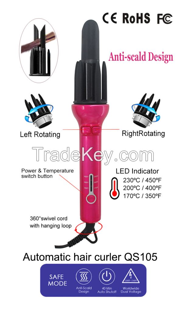 Automatic hair curler