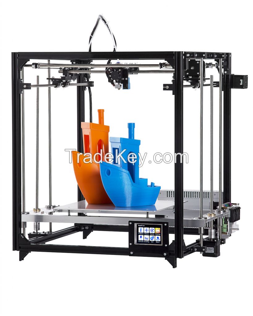 FLSUN Cube 3d Printer DIY Kit Touch Screen dual Nozzle Auto Leveling p