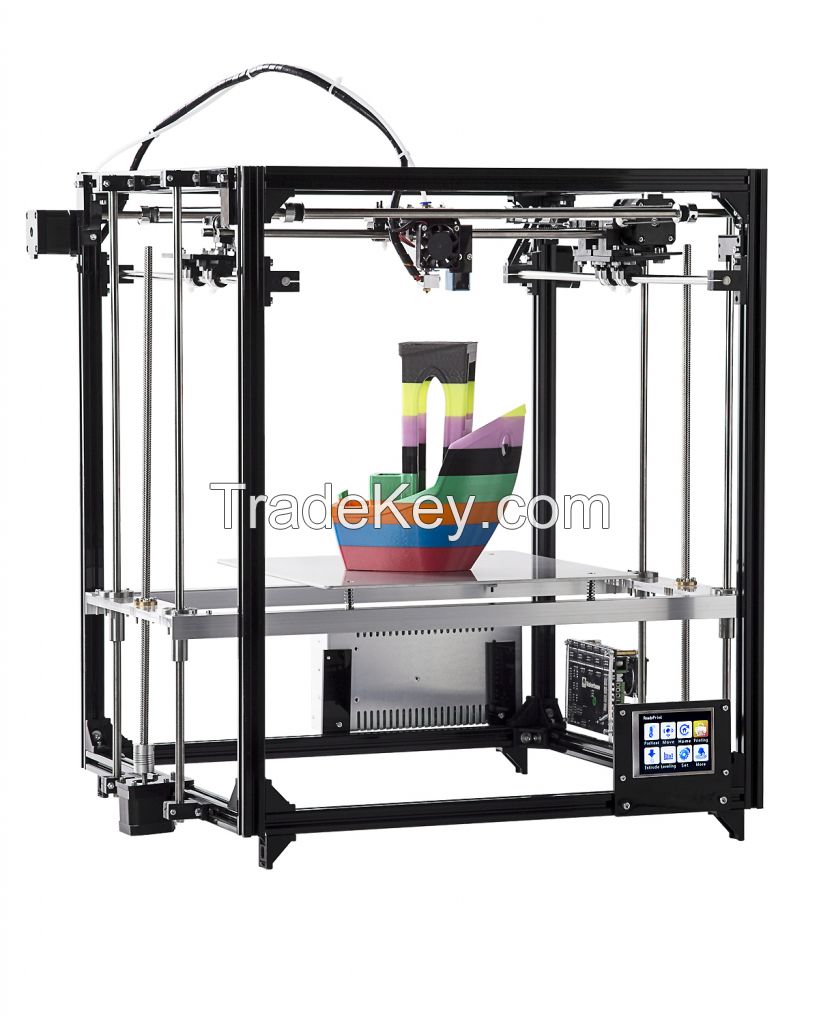 FLSUN Cube 3d Printer DIY Kit Touch Screen dual Nozzle Auto Leveling p