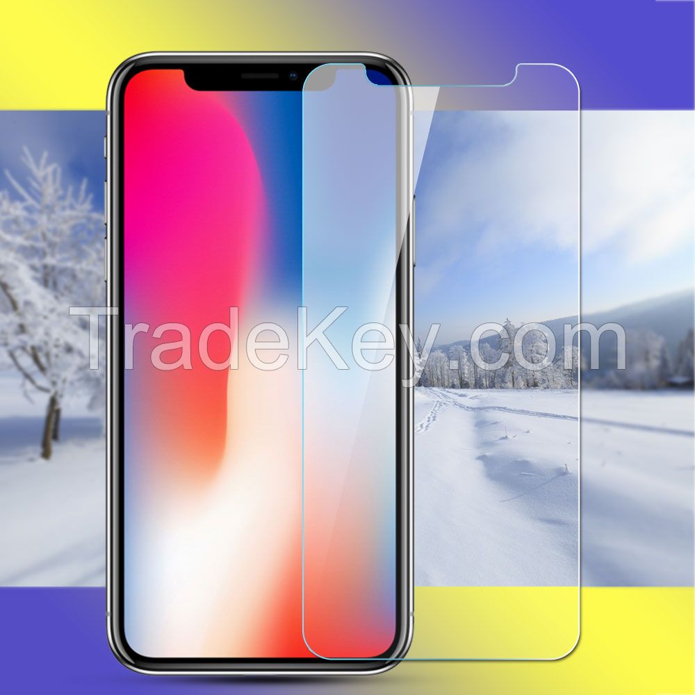 Top Quality 2.5D Clear Tempered Glass Front and Back Screen Protector for iPhone X