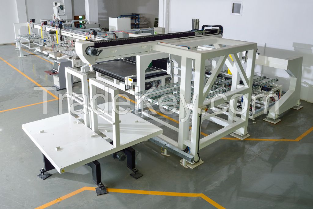 Fully automatic automotive glass pre-processing line