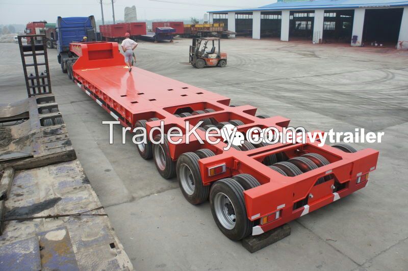 ChinaTrailers 3 Axle 40ft Flatbed Container High Bed Semi Trailer For Sale