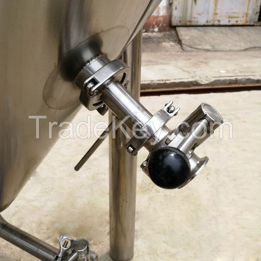 600L top/side manhole stainless steel fermentor