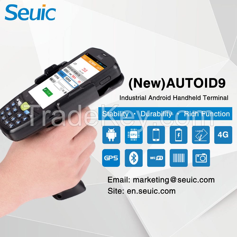 Seuic (new)autoid9 Series Smart Portable Industrial Android Handheld Terminal