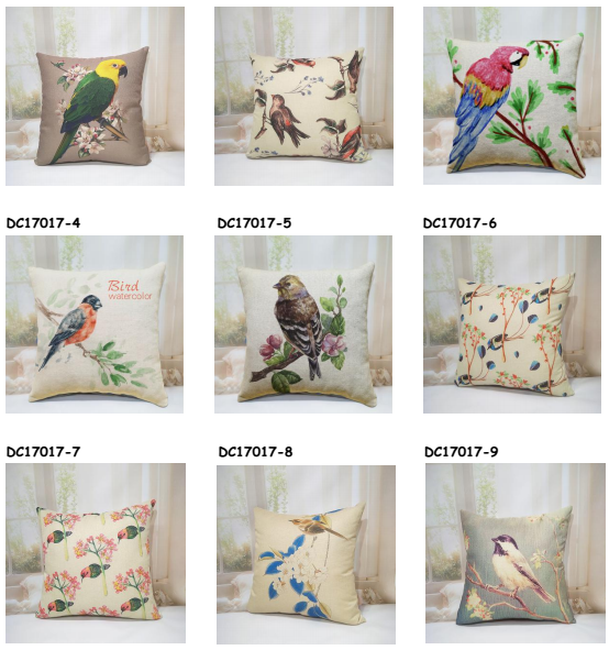 linen-like, original designs, cushion pillow - 100%polyester, 170gsm,
