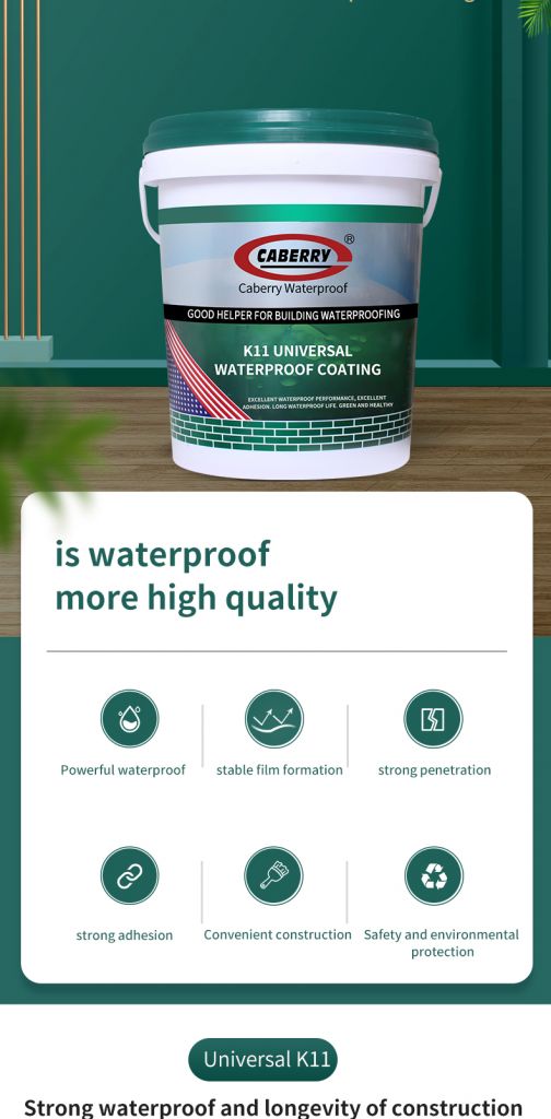 Wholesale Factory Cement Sand Waterproofing Material K11 Bathroom Kitchen Toilet Waterproof Paint Coating