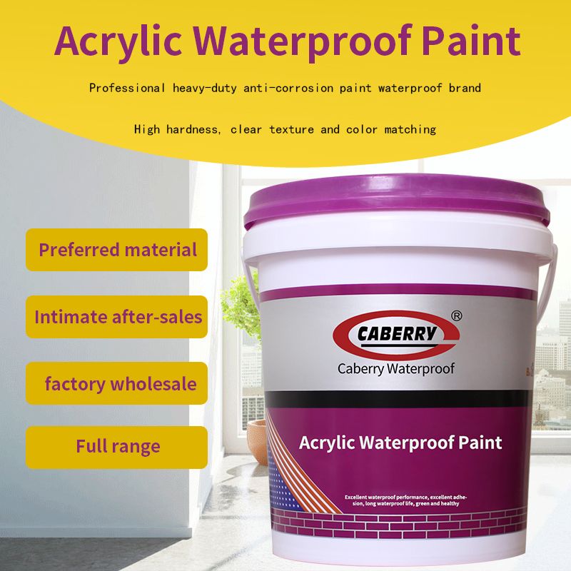 Wholesale CABERRY factory construction metal roof acrylic waterproof coating liquid waterproofing agent