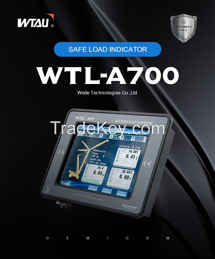 Wtl a 700 Rated Capacity & Load Moment Indicator for Asiagroup Crawler Crane Overload Protection