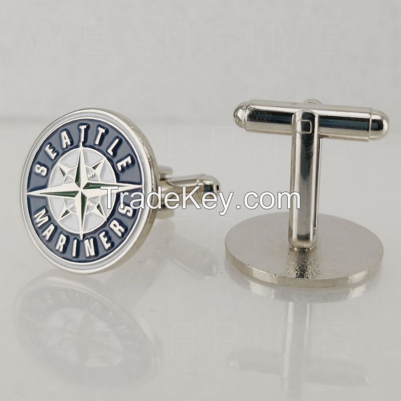 Fashion Enamel Pin Hot Selling Promotion Gift Customized Cufflink