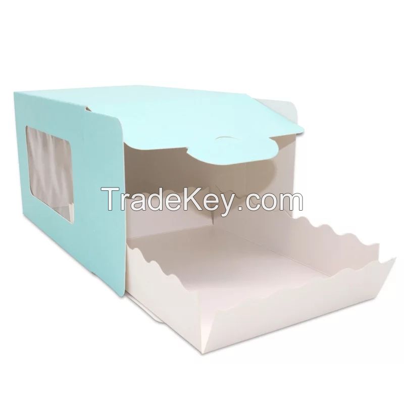 Factory customized wedding&gift mini cake box packaging paper cardboard