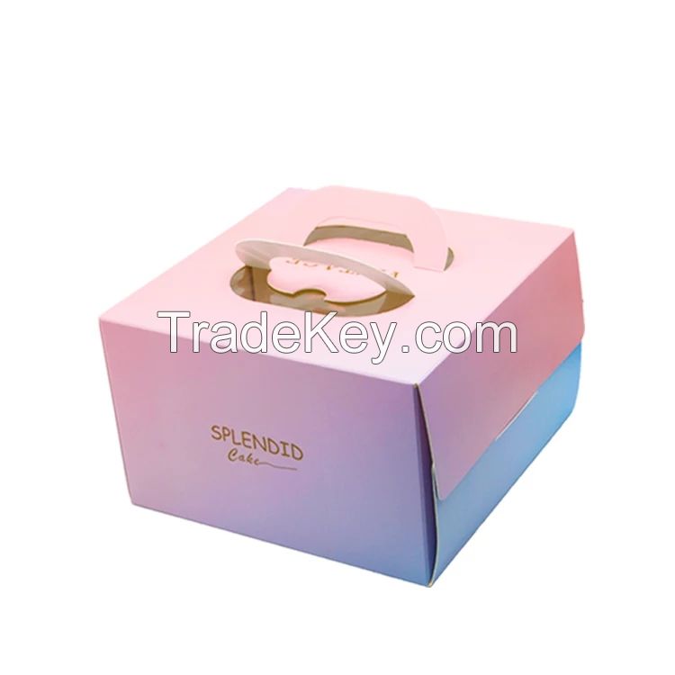 Factory customized wedding&gift mini cake box packaging paper cardboard