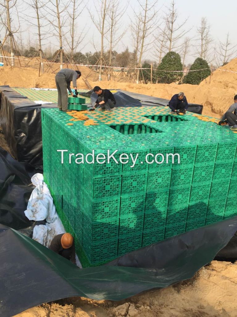 Rainwater Stormwater Detention Tank System Module Block Crates