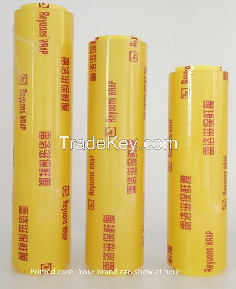 high quality of Pvc grade food cling film from China factory