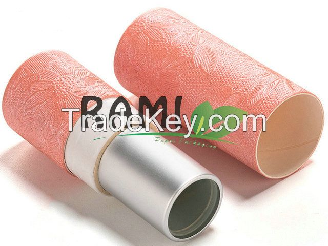 Cosmetic Kraft Paper Push Up Lip Balm Tubes