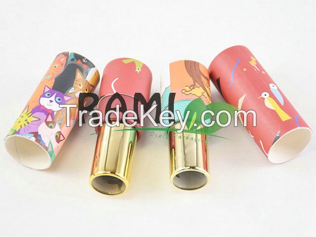 Rami Box Tube For Cosmetic Twist Up Cardboard Container Green Vegan Lipstick Packaging Empty Paper Tubes