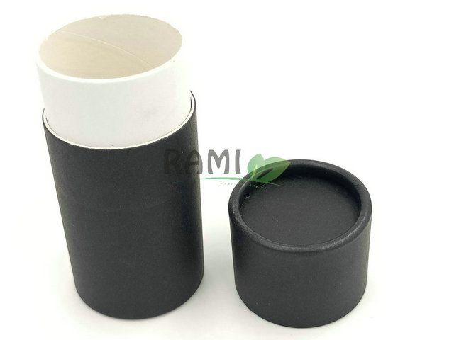 Custom Brand Design Biodegradable Kraft Cardboard Push up Deodorant Stick Container Compostable Paper Lip Balm Tube Packaging
