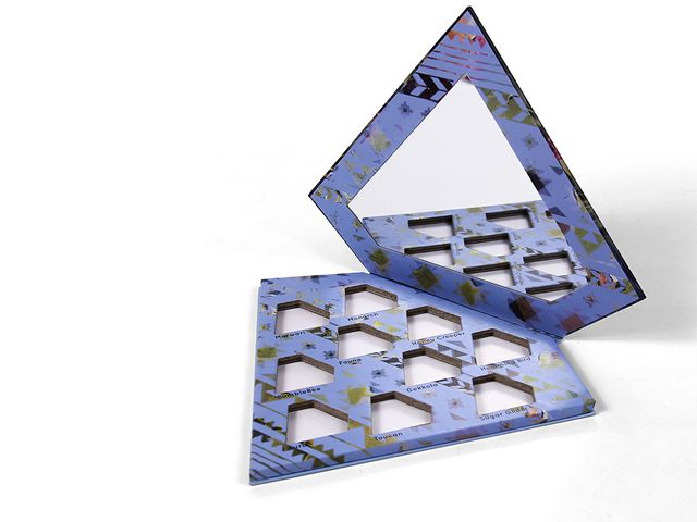 Cardboard Custom Logo Cosmetic Eye Shadow Packaging Magnetic Makeup Empty Eyeshadow Palette