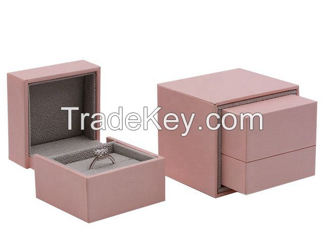 Professional Custom Luxury Pink Paper Jewelry Gift Boxes Jewerly Earrings Packaging Manufacturer with Logo