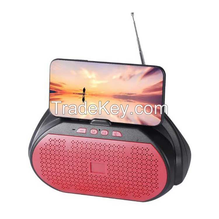 Portable Spekaer with Mobile Stand TF, USB, FM, AUX