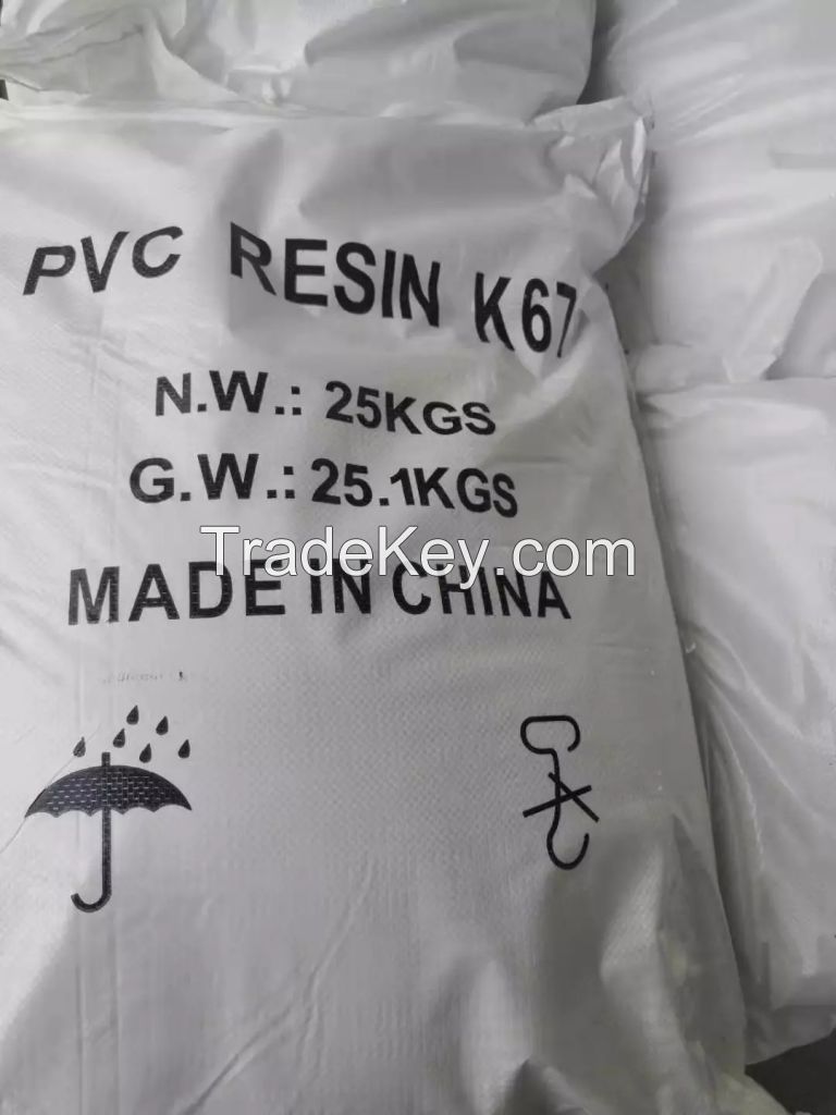 Suspension method Hot Sale Raw Material Virgin PVC Resin SG-5 k67
