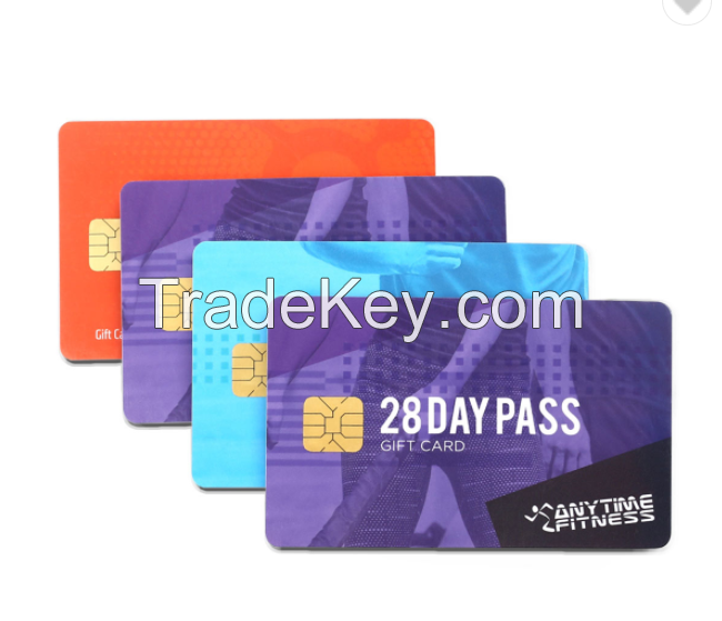 Smart Card Plastic Pvc Contact Smart Ic Card Chip Gift Card